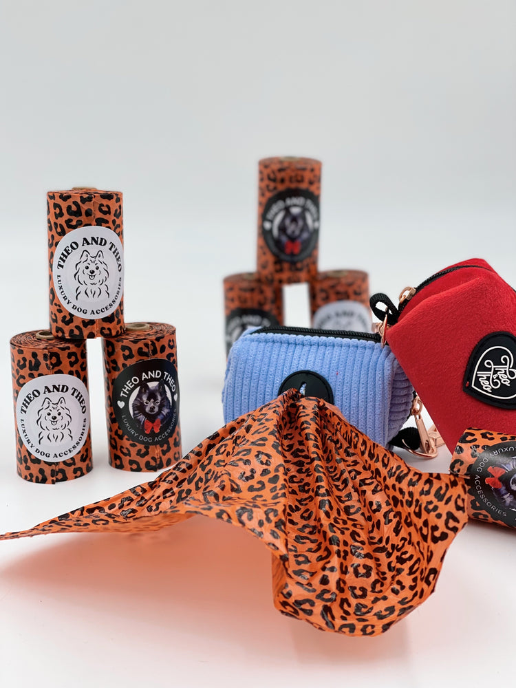 Leopard Print Poop Bags Lightly Scented